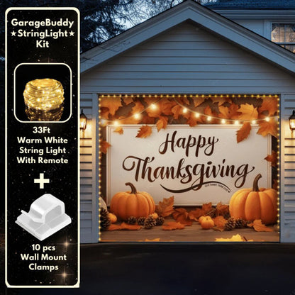 Happy Thanksgiving (B) Festive Garage Door Cover D482