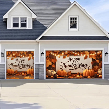 Happy Thanksgiving (B) Festive Garage Door Cover D482