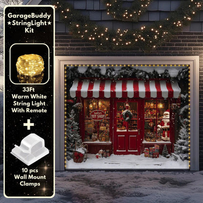 Santa's Toy Shop Christmas Garage Door Covers D483