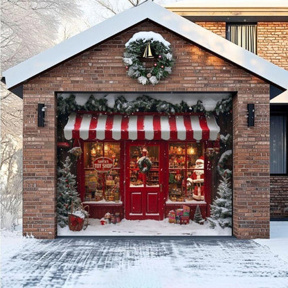 Santa's Toy Shop Christmas Garage Door Covers D483