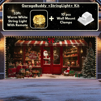 Santa's Toy Shop Christmas Garage Door Covers D483