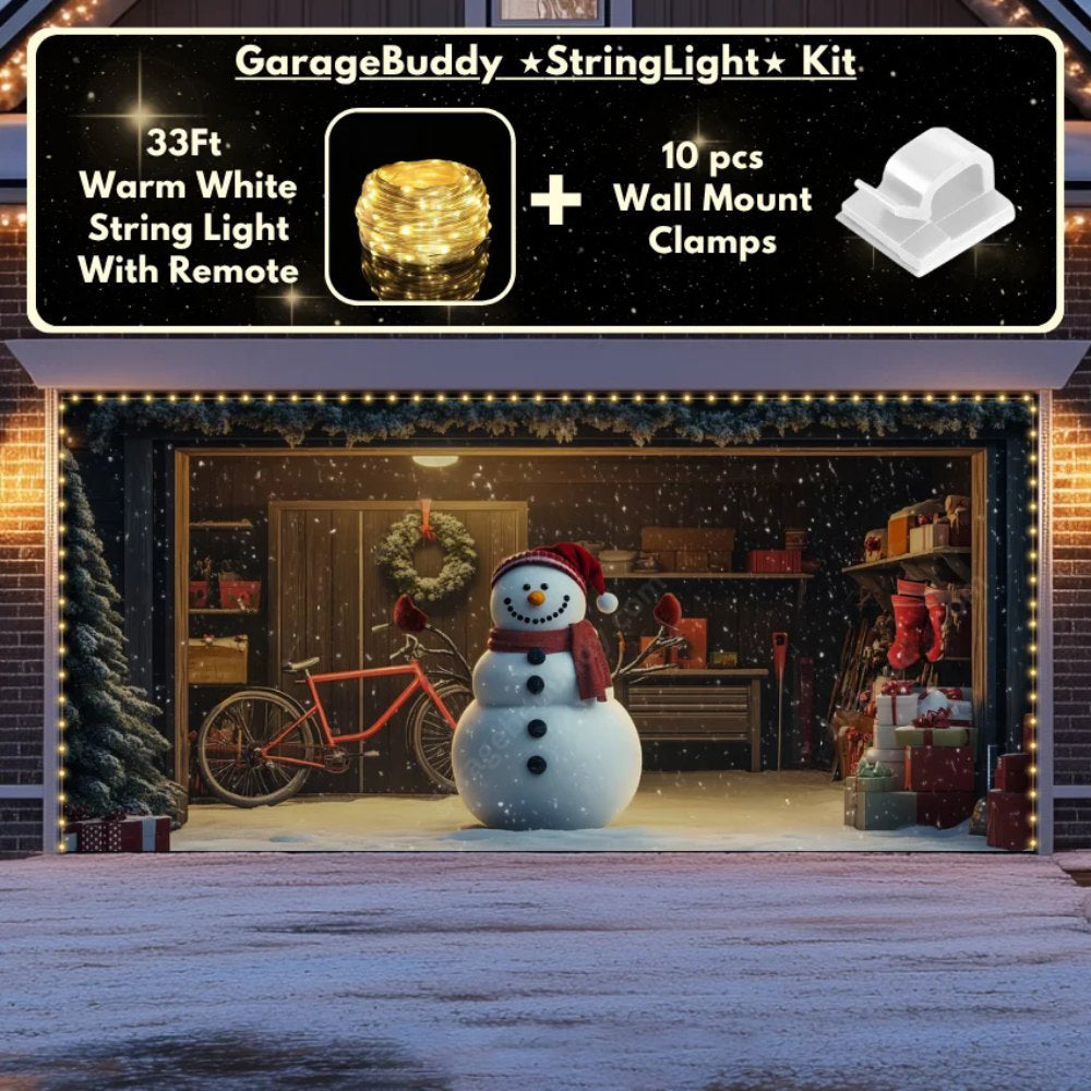 Snowy The Snowman Christmas Garage Door Covers D484