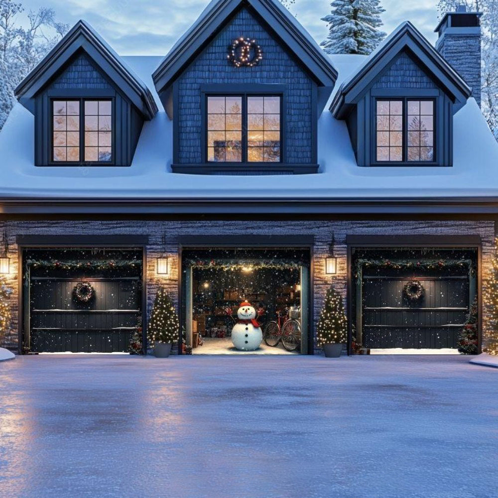 Snowy The Snowman Christmas Garage Door Covers D484