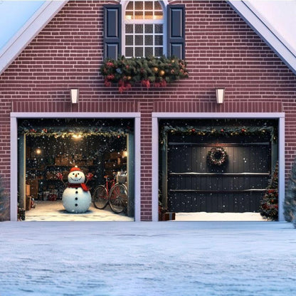 Snowy The Snowman Christmas Garage Door Covers D484