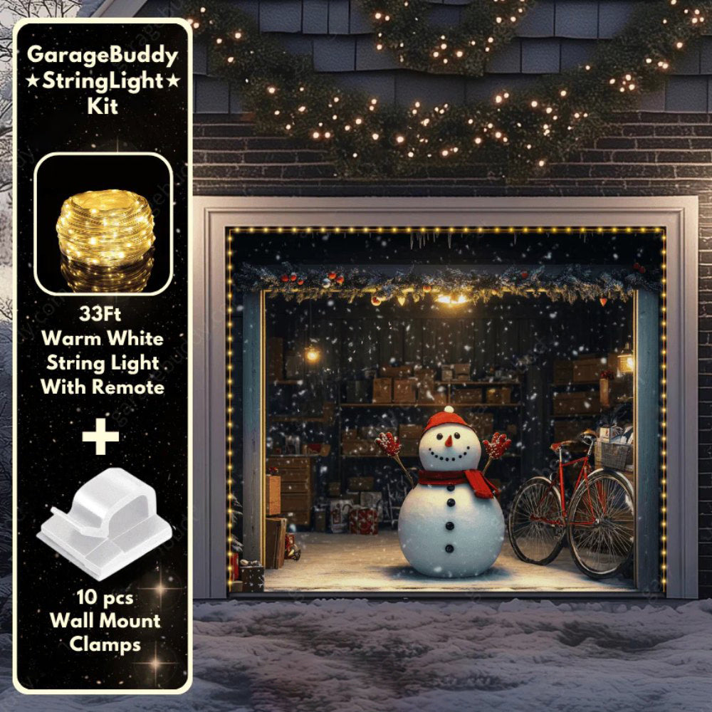 Snowy The Snowman Christmas Garage Door Covers D484