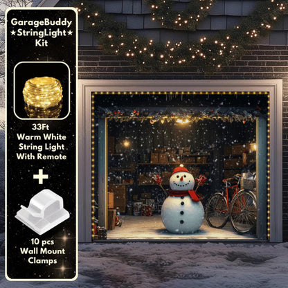 Snowy The Snowman Christmas Garage Door Covers D484