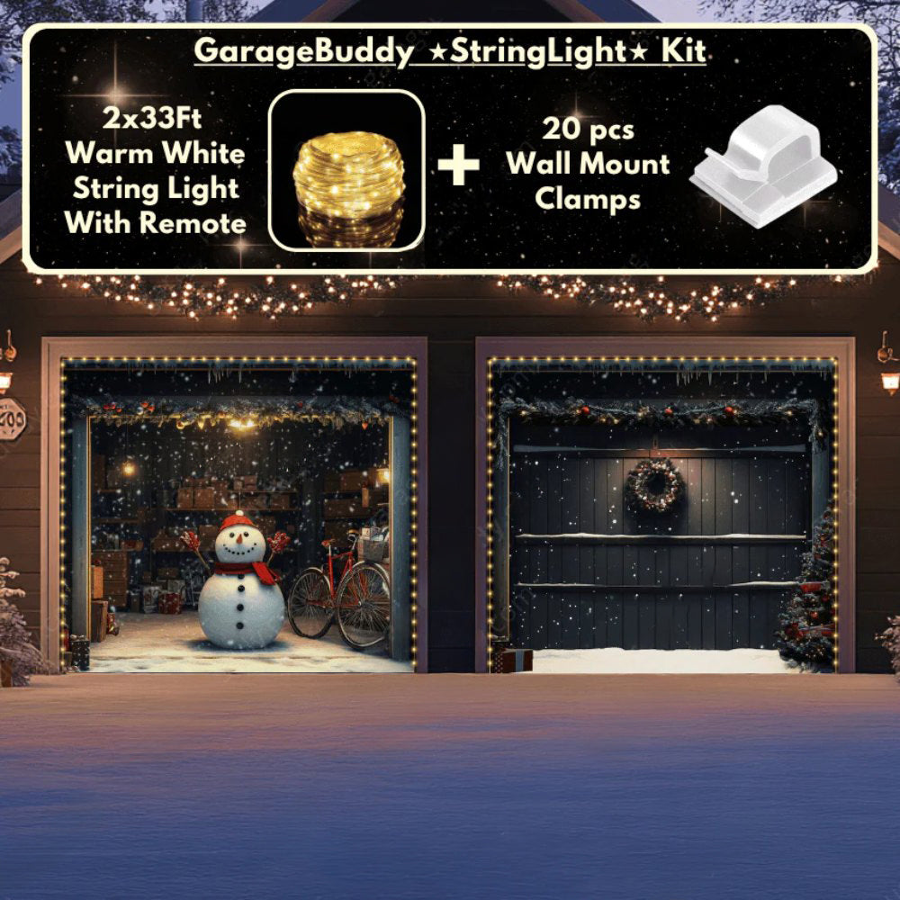 Snowy The Snowman Christmas Garage Door Covers D484