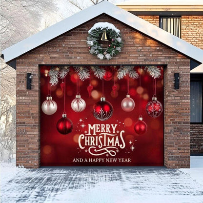 Christmas Ornaments & HNY Christmas Garage Door Covers D485
