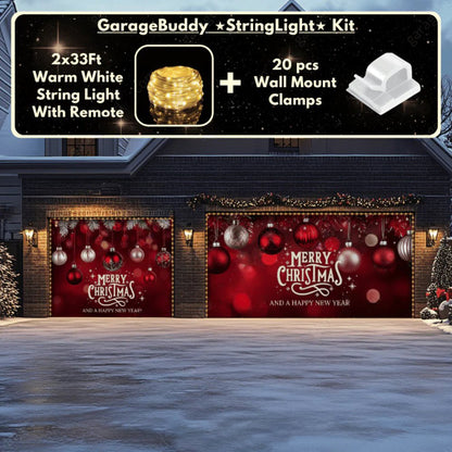 Christmas Ornaments & HNY Christmas Garage Door Covers D485