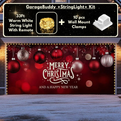 Christmas Ornaments & HNY Christmas Garage Door Covers D485