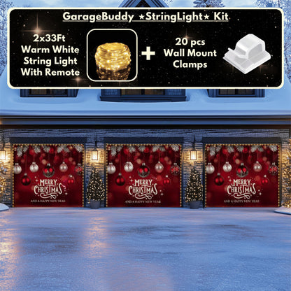 Christmas Ornaments & HNY Christmas Garage Door Covers D485