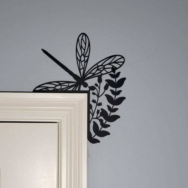 Dragonfly Metal Door Topper DT080