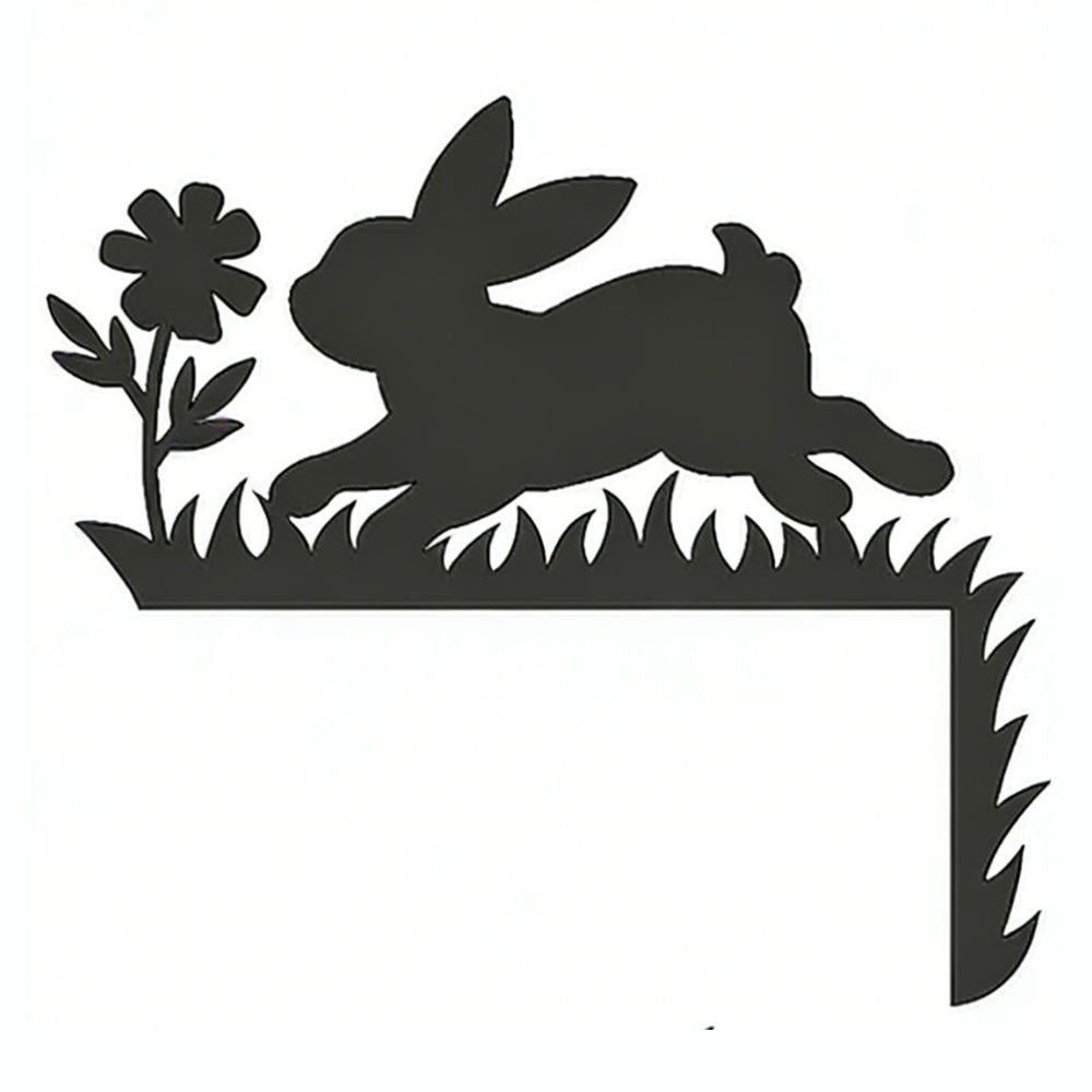 Easter Rabbit Metal Door Topper DT054