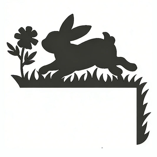 Easter Rabbit Metal Door Topper DT054