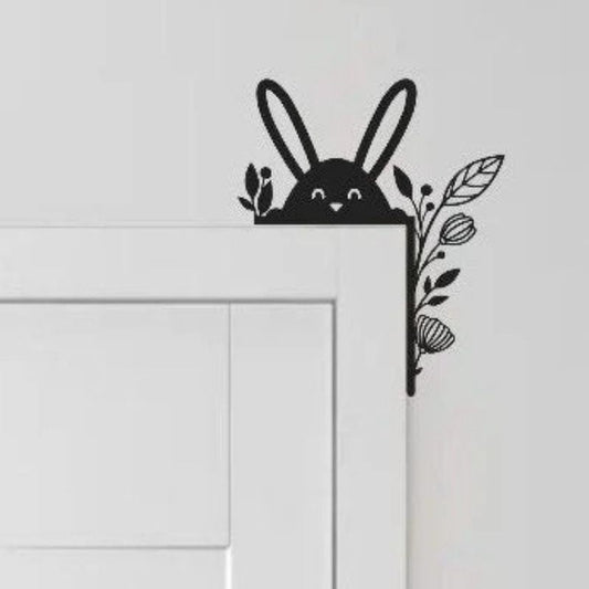 Easter Rabbit Metal Door Topper DT053