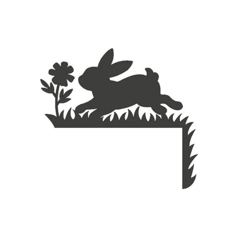 Easter Rabbit Metal Door Topper DT054