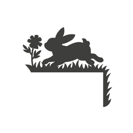Easter Rabbit Metal Door Topper DT054