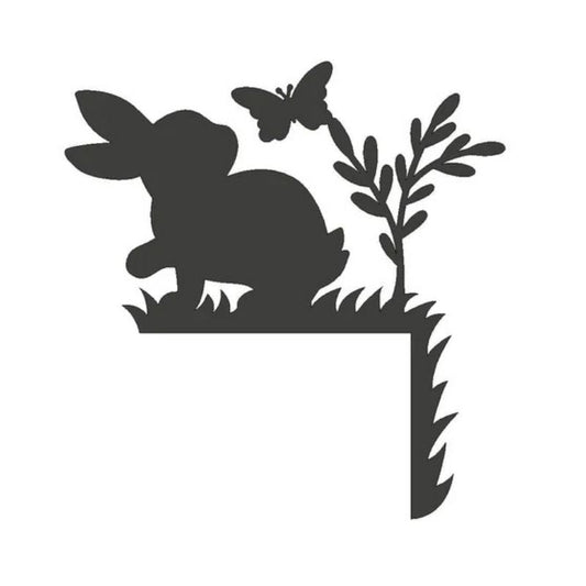 Easter Rabbit Metal Door Topper DT057
