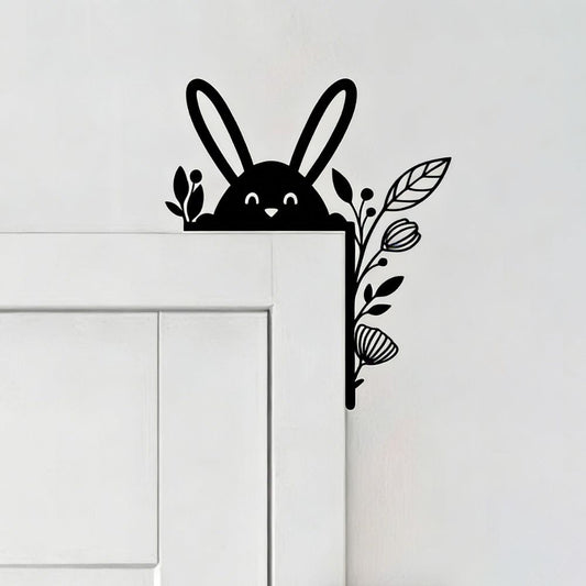 Easter Rabbit Metal Door Topper DT053