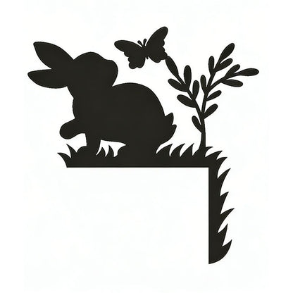 Easter Rabbit Metal Door Topper DT057
