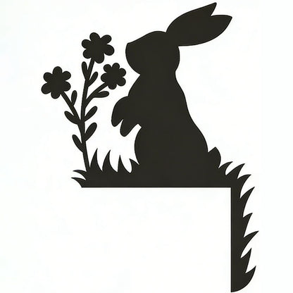 Easter Rabbit Metal Door Topper DT056