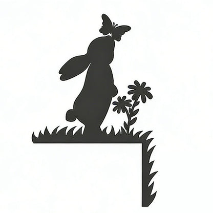 Easter Rabbit Metal Door Topper DT055