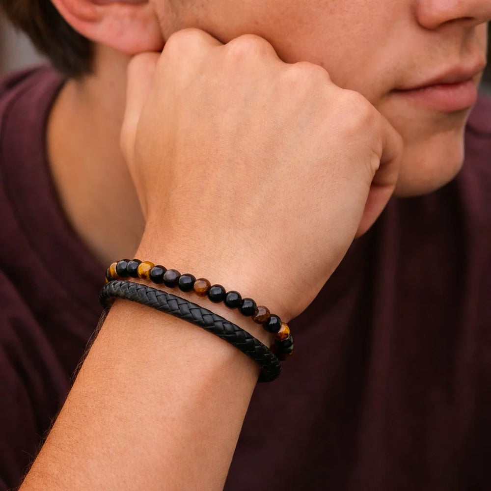 To My Son - Tiger Eye Protection Bracelet