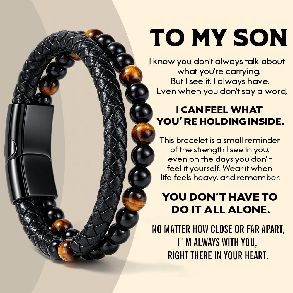 To My Son - Tiger Eye Protection Bracelet