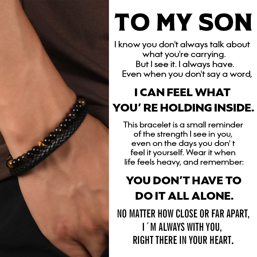 To My Son - Tiger Eye Protection Bracelet