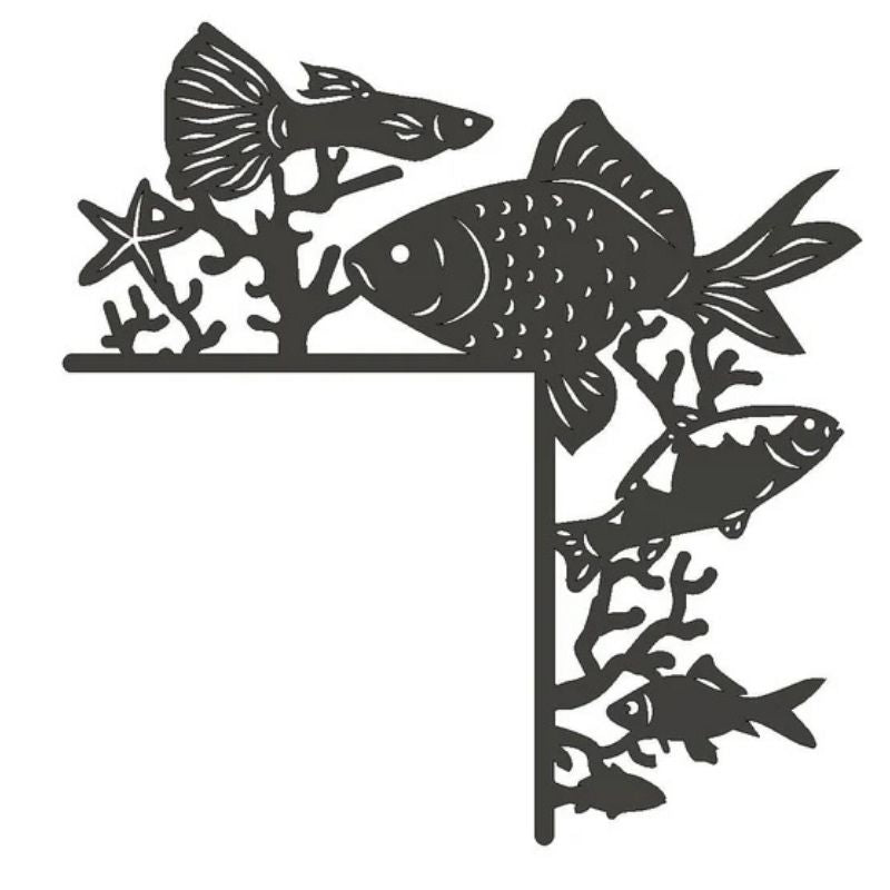 Fish Metal Door Topper DT081