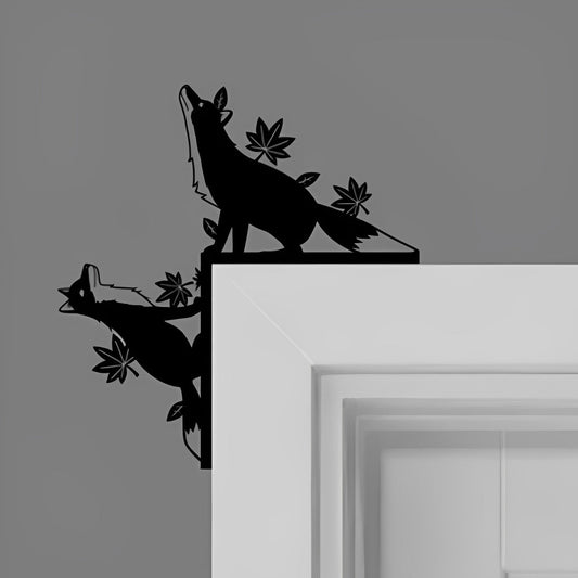 Foxes Metal Door Topper DT085