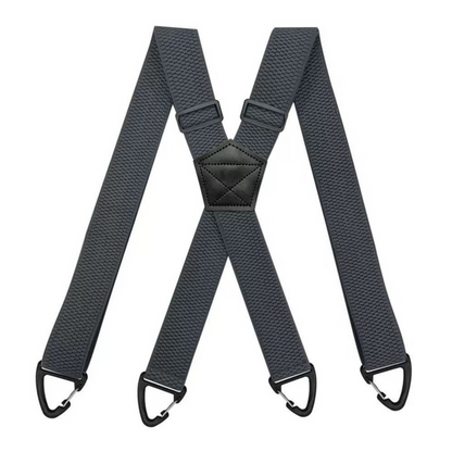 Men's Adjustable Suspenders - X-Back / Y-Back Styles with Hook Clips