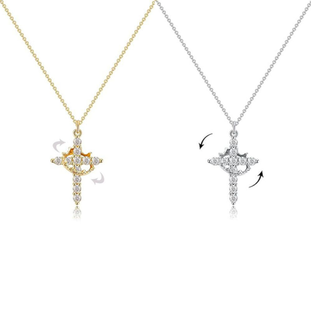 Crown Cross Necklace