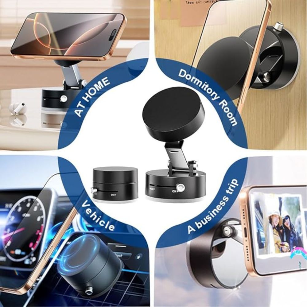 Multifunctional Car Phone Holder - Foldable And Retractable Magnetic Phone Holder