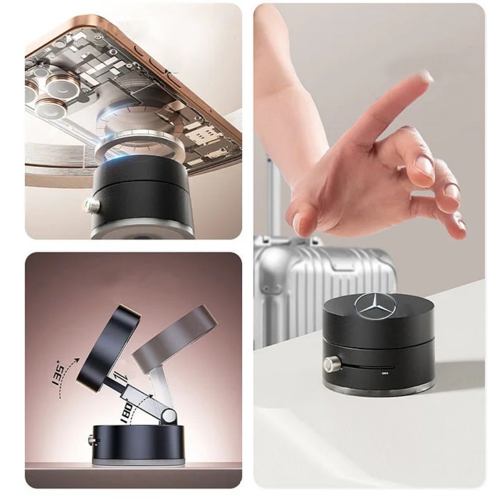 Multifunctional Car Phone Holder - Foldable And Retractable Magnetic Phone Holder