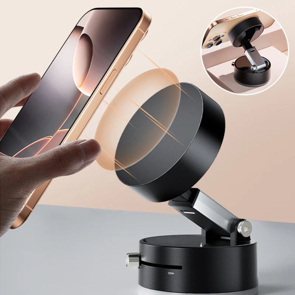 Multifunctional Car Phone Holder - Foldable And Retractable Magnetic Phone Holder