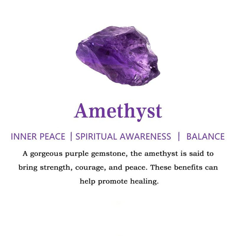 Amethyst - Handmade Natural Crystal Gemstone Lying Cat