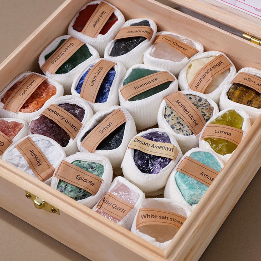 Natural Raw Crystal Specimen Gift Box