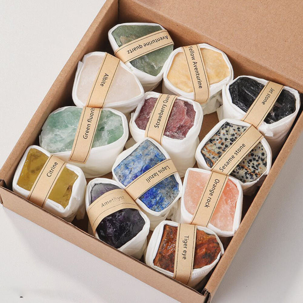 Natural Raw Crystal Specimen Gift Box