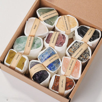 Natural Raw Crystal Specimen Gift Box