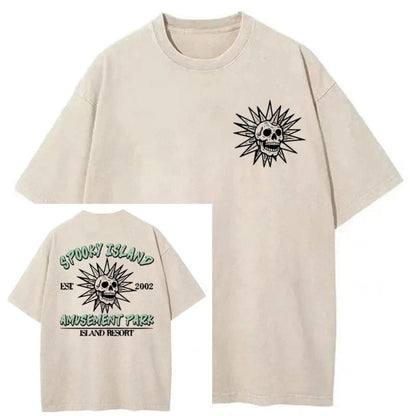 Spooky Island Cartoon Halloween T-Shirt