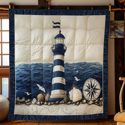 Stormy Waves Lighthouse Blanket - H446 - Premium Blanket