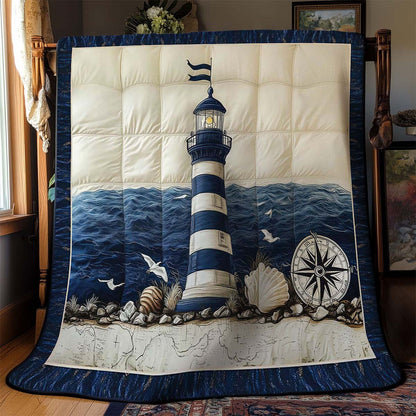 Stormy Waves Lighthouse Blanket - H446 - Premium Blanket