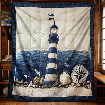 Stormy Waves Lighthouse Blanket - H446 - Premium Blanket