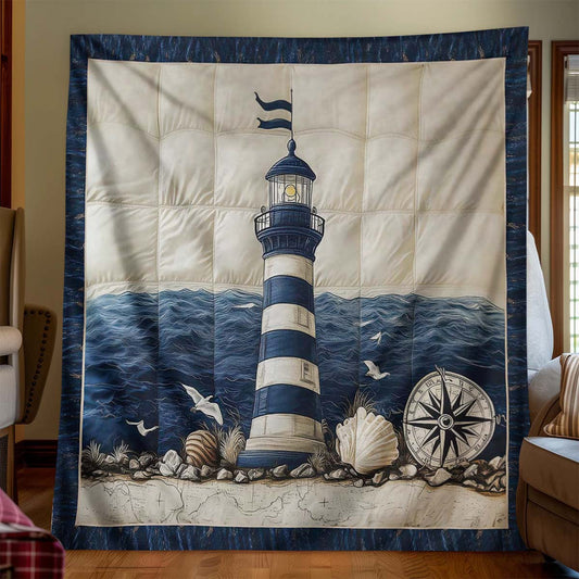 Stormy Waves Lighthouse Blanket - H446 - Premium Blanket