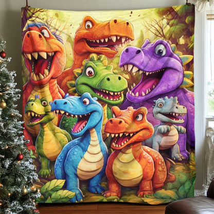 Cute Dinosaurs Blanket - H480 - Premium Blanket