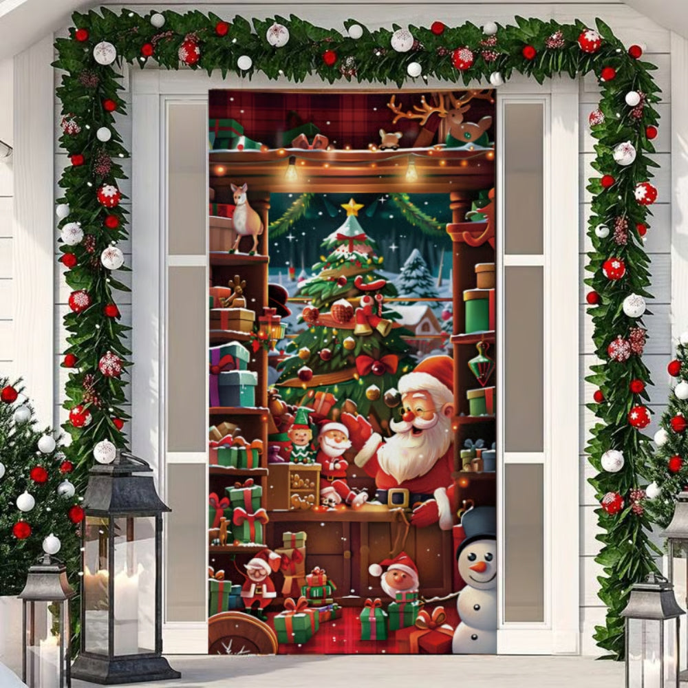 Christmas Front Door Decoration - Santa - H518