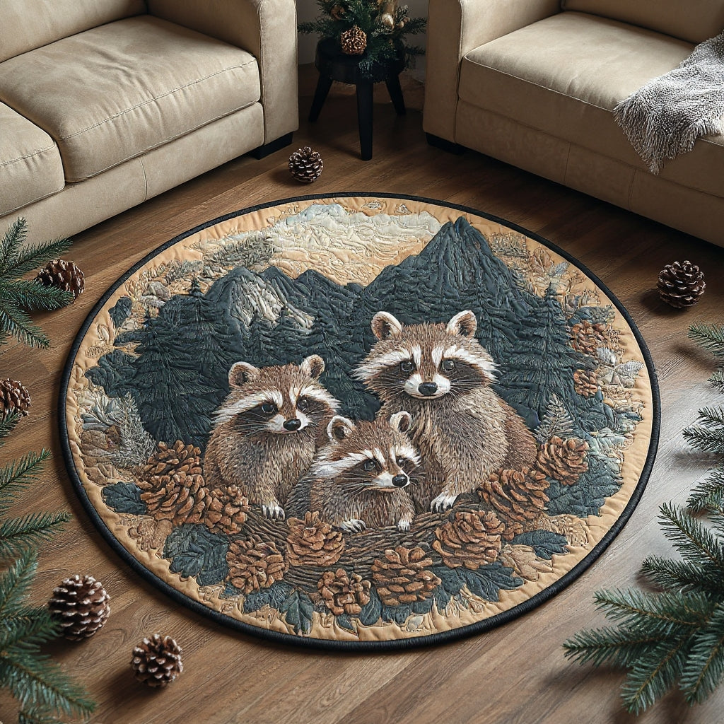 Wildlife Wonderland Raccoon Round Rug - H567