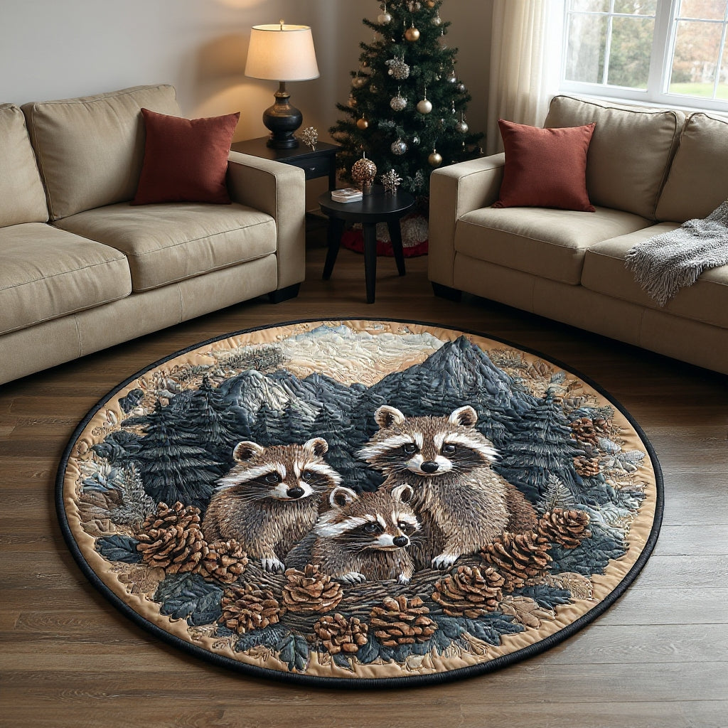 Wildlife Wonderland Raccoon Round Rug - H567