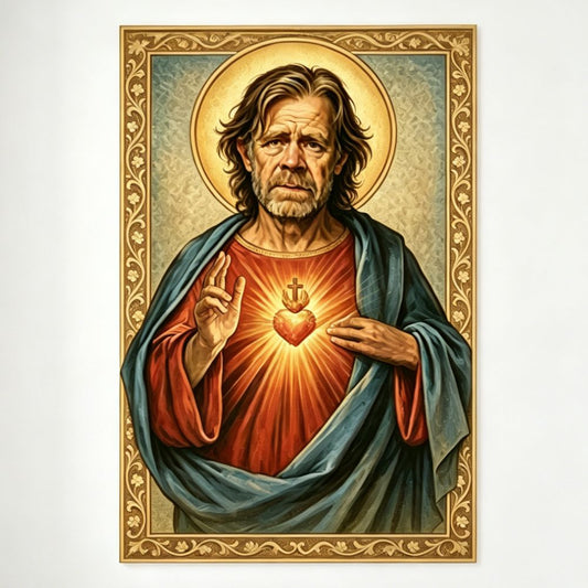 Retro Sacred Heart Wall Decor - Patron Saint Of Bad Decisions Vintage Metal Sign - BW065